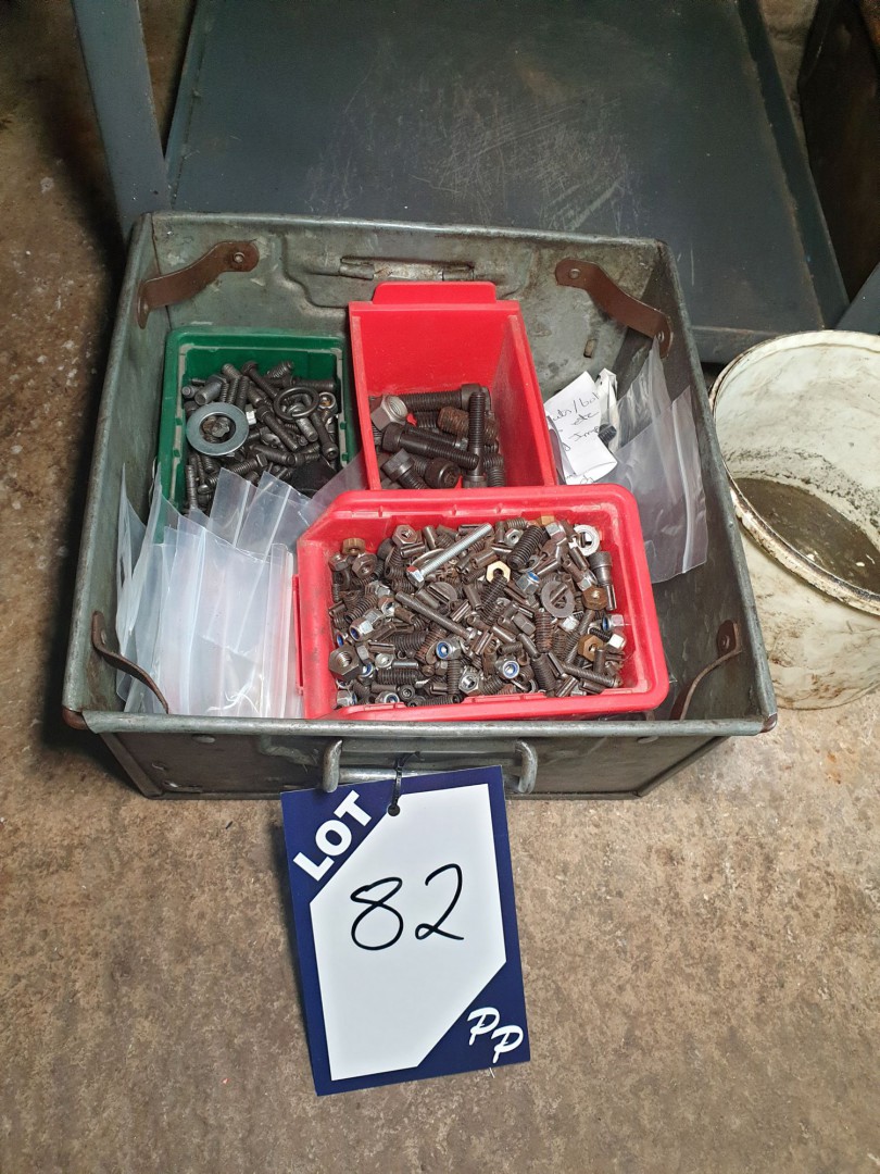 Qty various nuts, bolts, washers, grubscrews etc,...