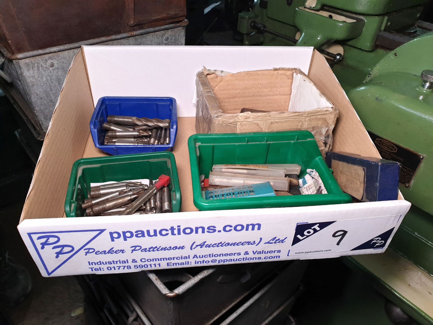 Qty various HSS end mills, slot drills etc