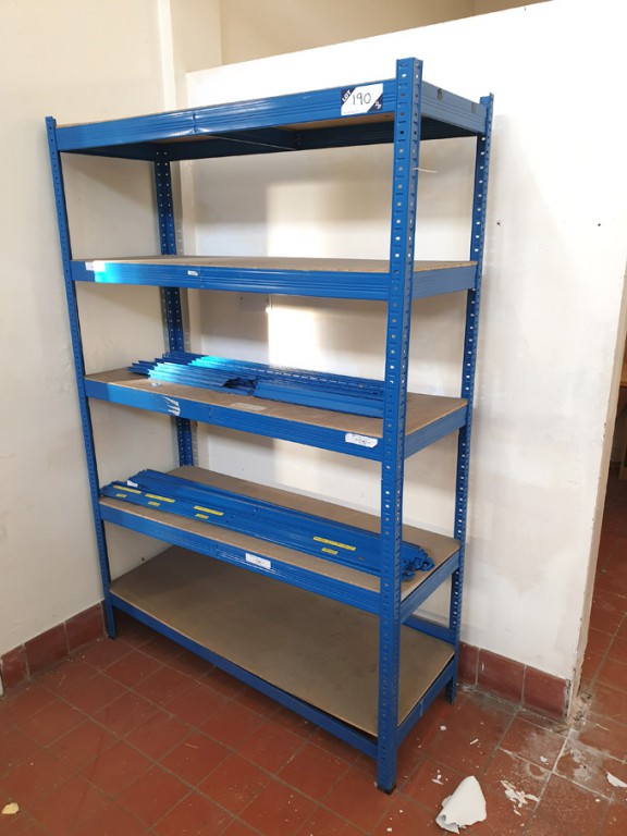 1 bay light duty boltless racking, multishelf with...