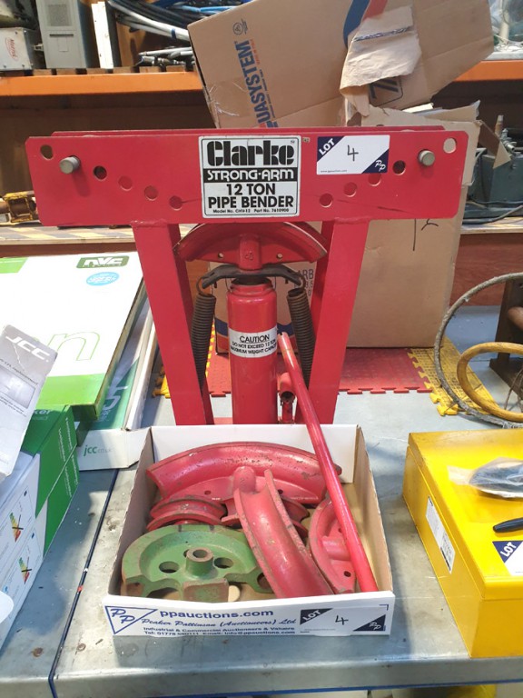 Clarke Strong Arm CHV-12 12 ton pipe bender with Q...