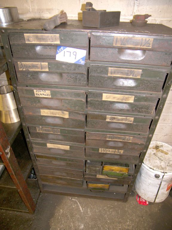 2x 18 compartment metal storage cabinets