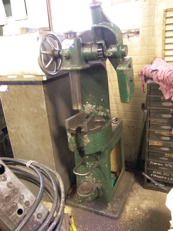 Adcock & Shipley bench type manual press, 10" thro...