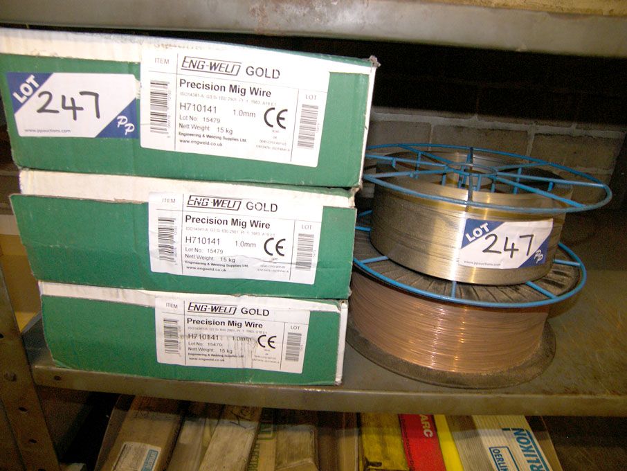 3x EngWeld Gold precision mig wire & 2x similar mi...