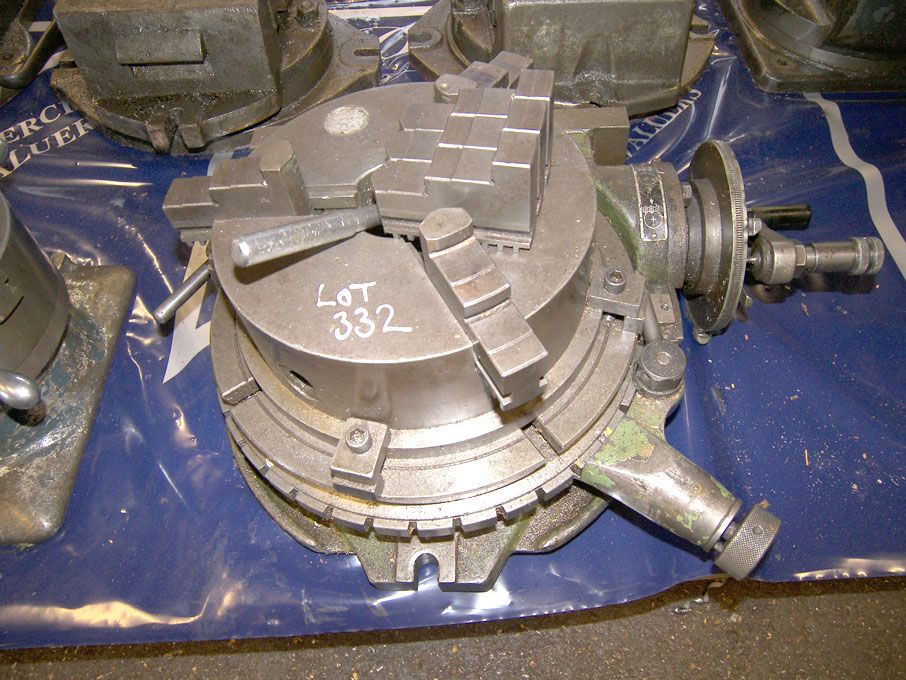 12" dia rotary table with 3 jaw chuck