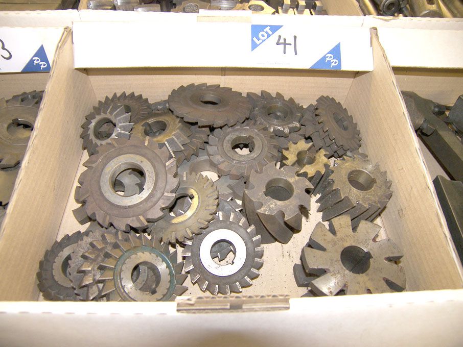 Qty HSS side & face milling cutters to 5" approx