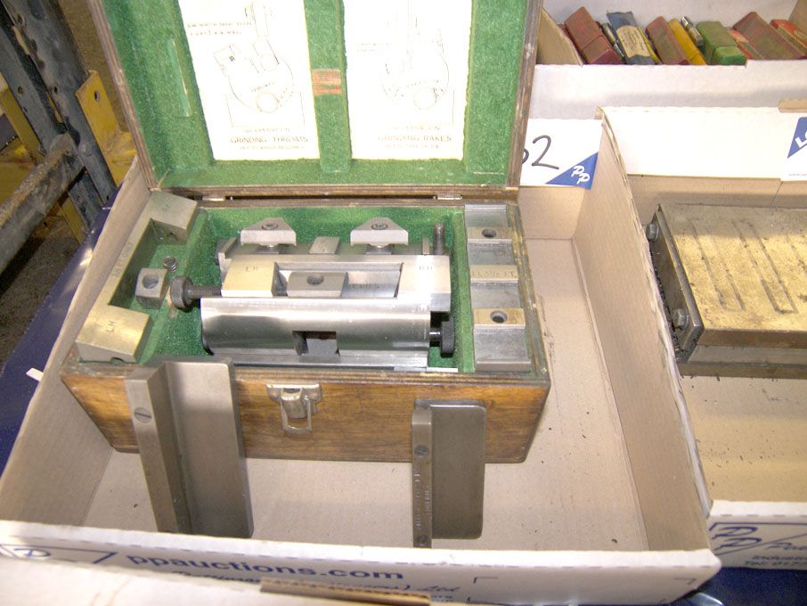 Coventry die grinding fixture in wooden box