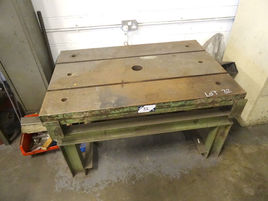 1200x800mm steel 'T' slotted table