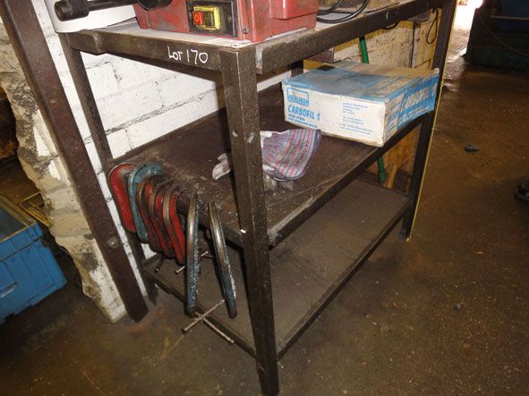 Work bench 800x500x800mm & 7x various size 'G' cla...