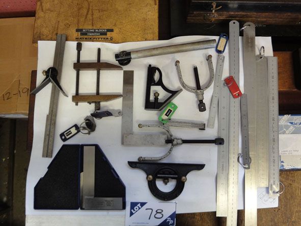 Qty assorted inspection equipment inc: feeler gaug...