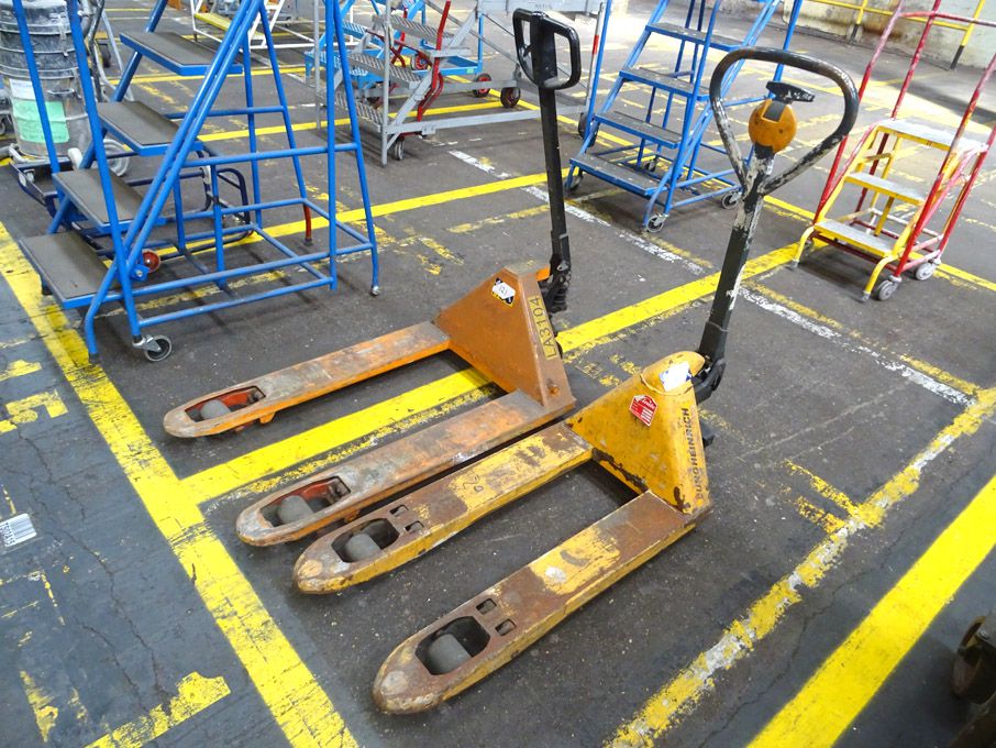 2x BT, Jungheinrich manual pallet trucks (spares o...