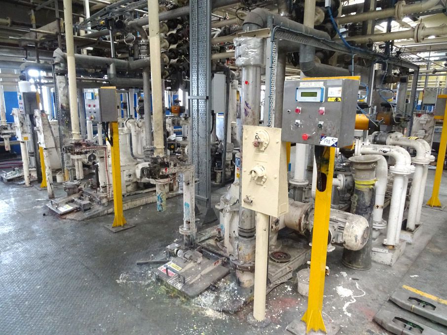 6x Highfield Gears paddle mixers, 13.5kW motors