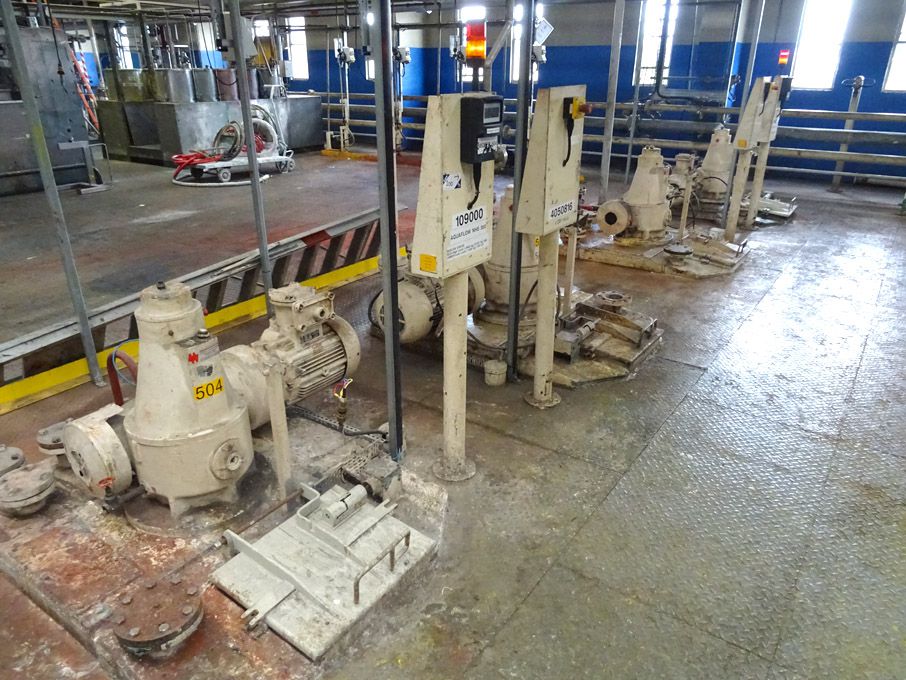 4x Highfield Gears paddle mixers, 9.3kW motors