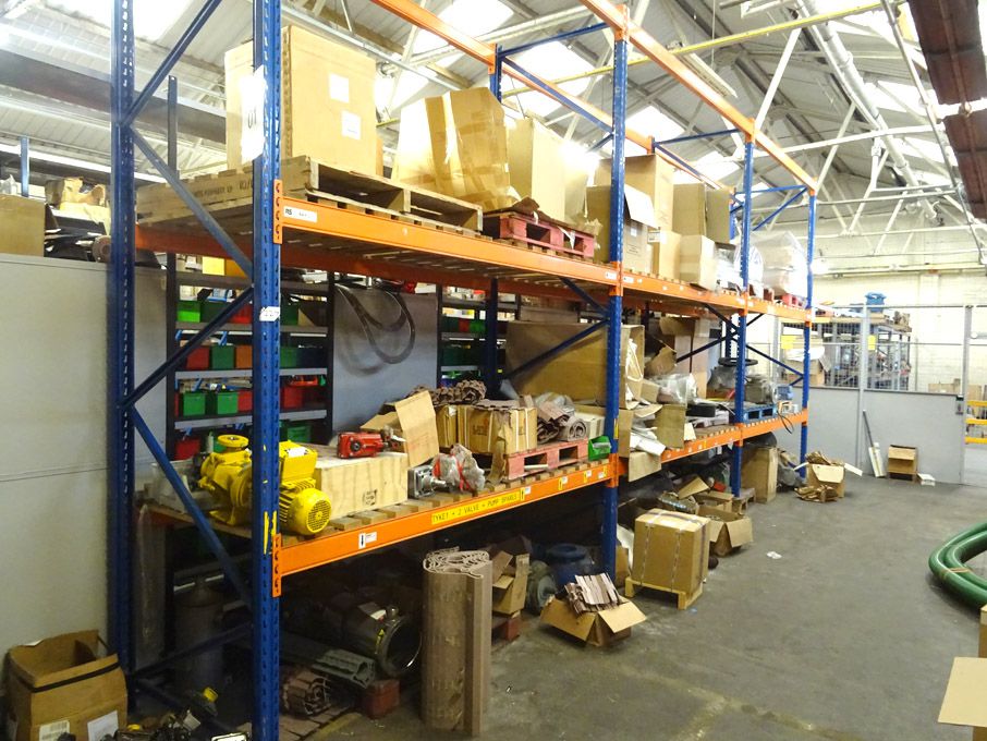 3 bays Stow 12 heavy duty boltless pallet racking,...