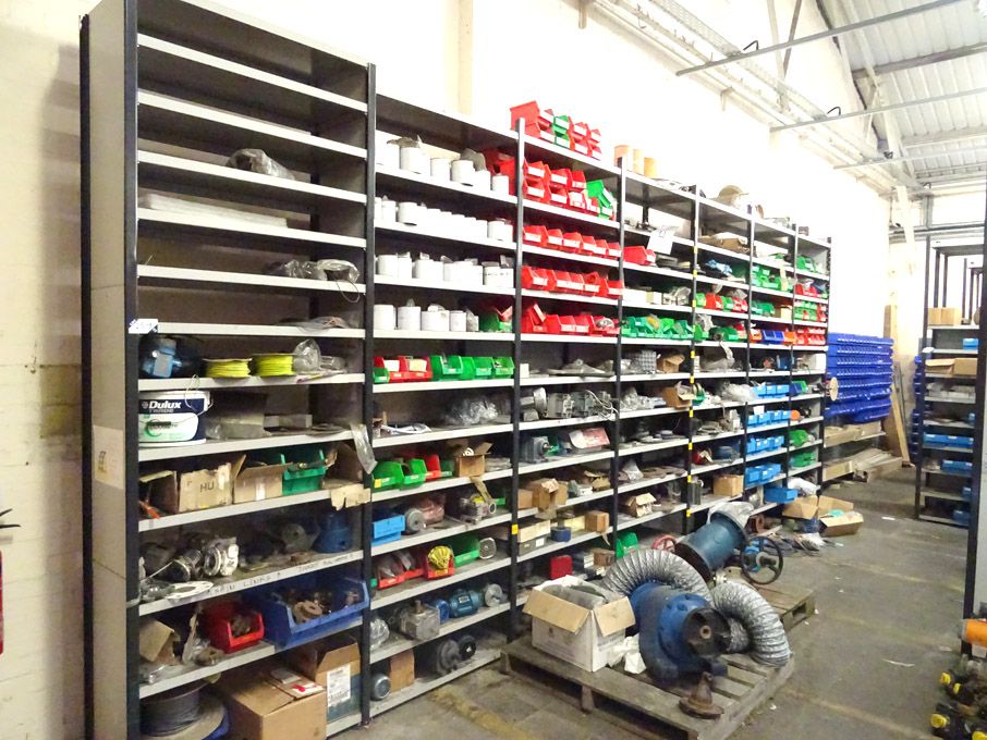 7 bays light duty storage shelving with contents i...