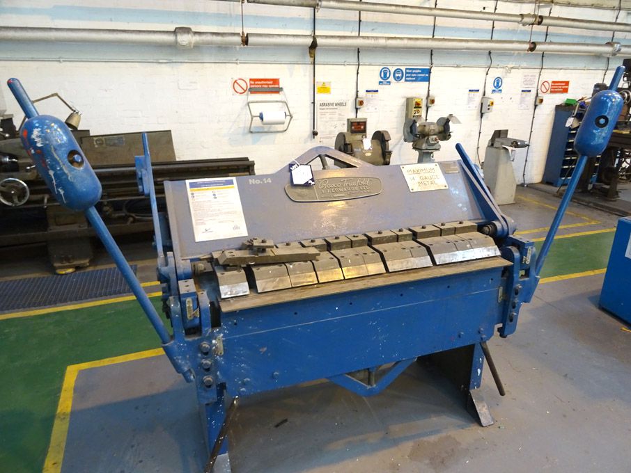 Edwards 4/14 box & pan folder, 4ft x 14 gauge capa...