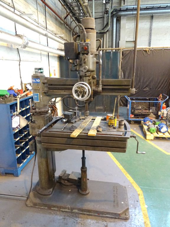 Pollard Corona radial arm drill, 36" arm, 36x20" R...
