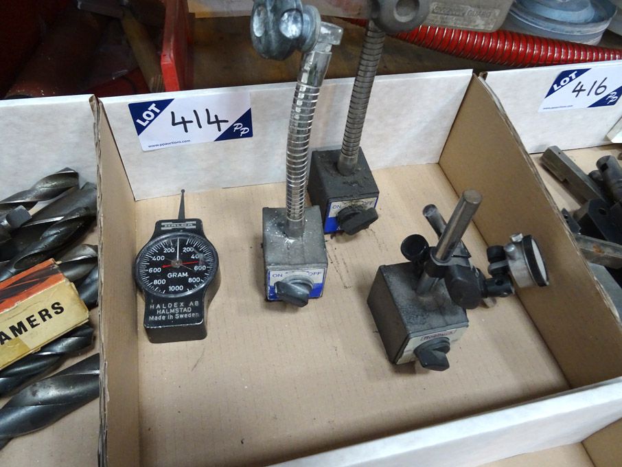 Qty Noga, Roebuck etc magnetic clock stands
