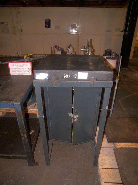 24x24" granite surface plate on stand with built i...