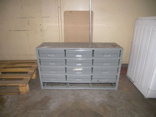 Metal multi drawer storage cupboard, 900x500x300mm