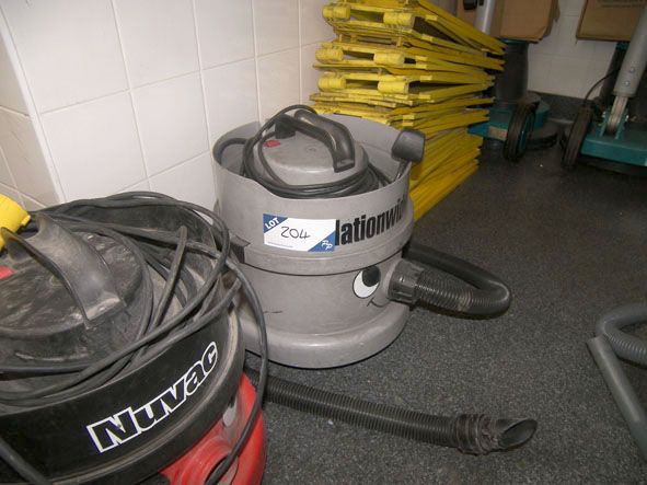 Nuvac 110v & Nationwide 240v industrial hoovers