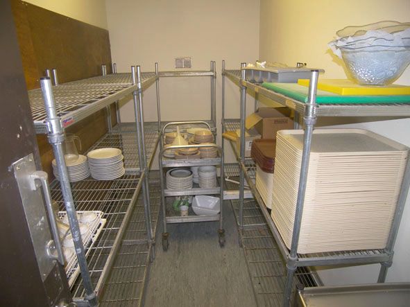 Contents of kitchen store inc: stainless steel rac...
