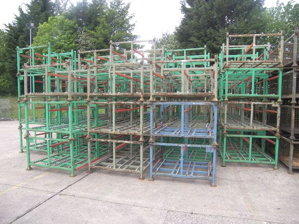 Qty (240 approx) open side frame stillages, 1400x1...