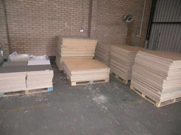 Qty various size chipboard sheets to 1200x1000mm