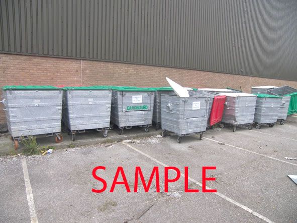 15x Taylor continental covered wheelie bins