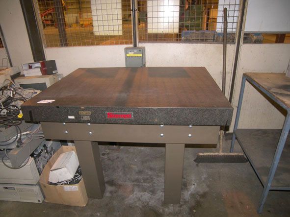 Starrett 48x36" granite surface table