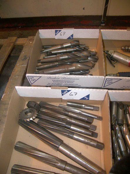 Qty HSS taper shank twist drills & reamers to 2" a...