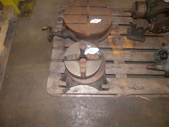 Pratt Burnerd 10" 4 jaw chuck on mounting plate
