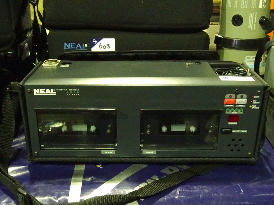 Neal 8000 series twin cassette interview recorder