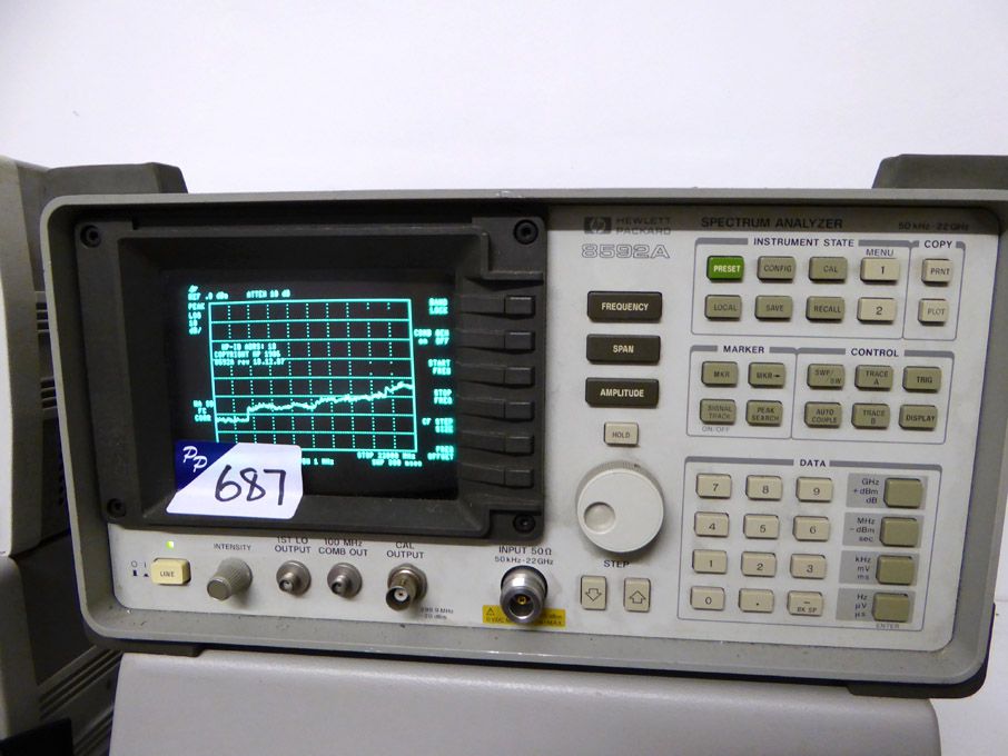 HP 8592A spectrum analyser, 50KHz - 22GHz