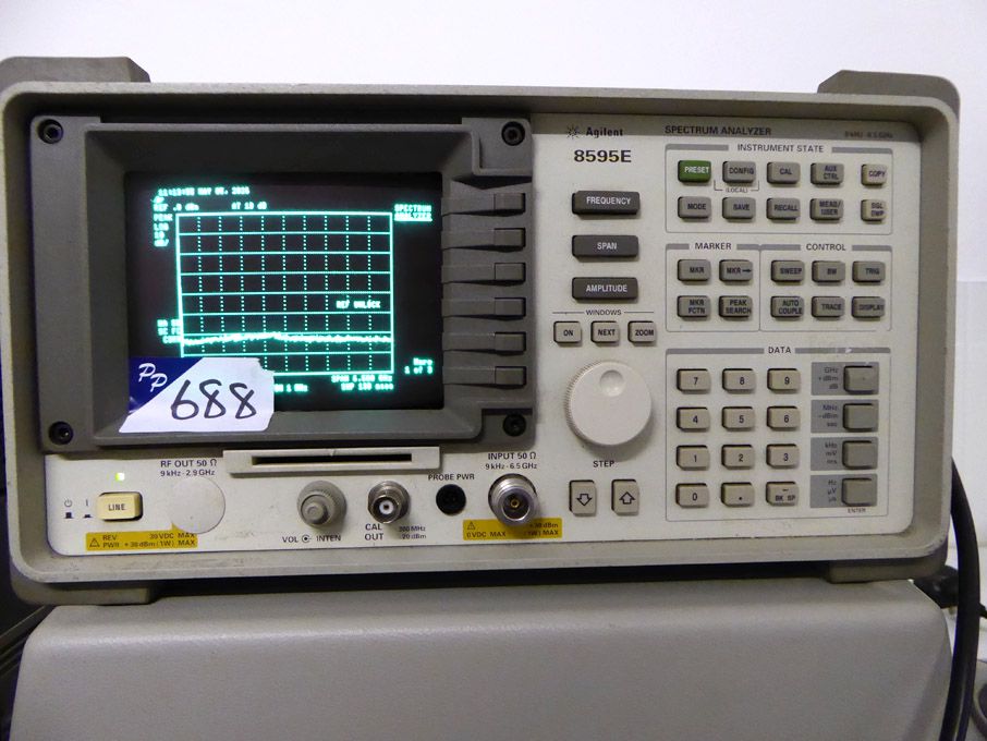 AMEND: Should Read 'Agilent 8595E spectrum analyse...