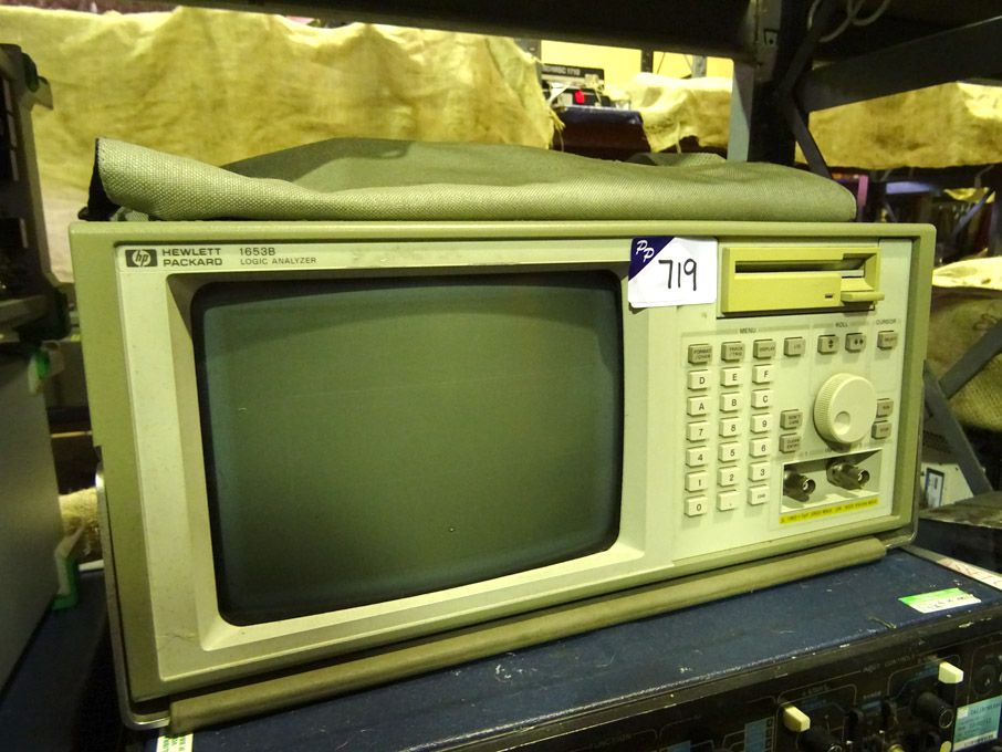 HP 1653B logic analyser with 15455A 8 bit data dri...