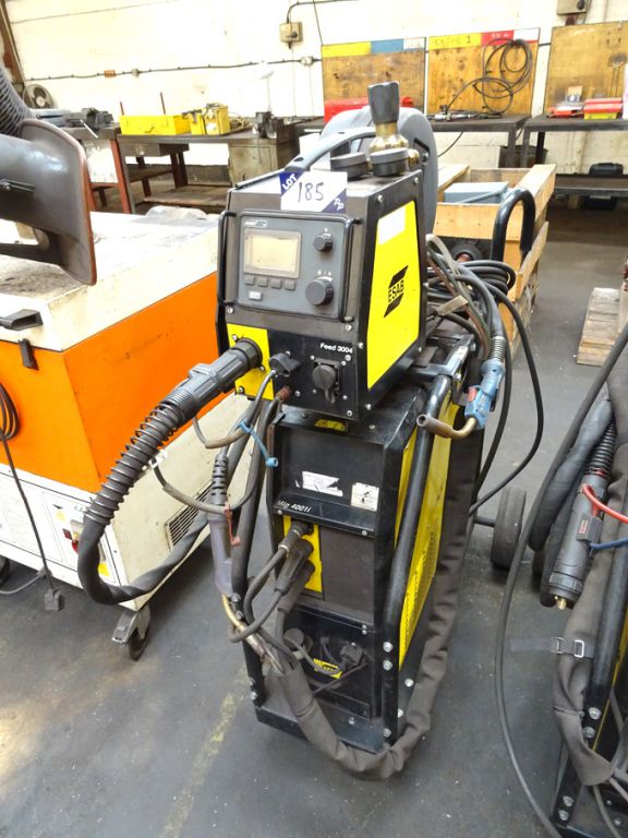 Esab Mig4001i mig welder with Esab 3004 wirefeed u...