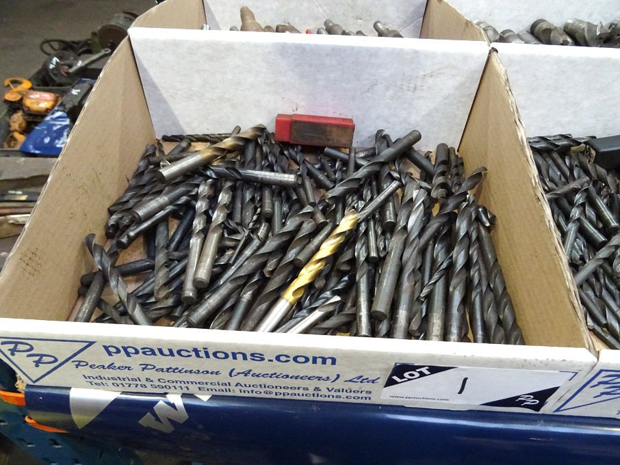 Qty HSS straight shank twist drills to 13mm approx...