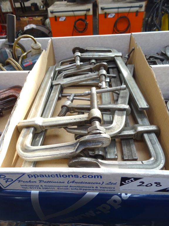 Qty Bessey clamps to 12" approx - Lot located at:...