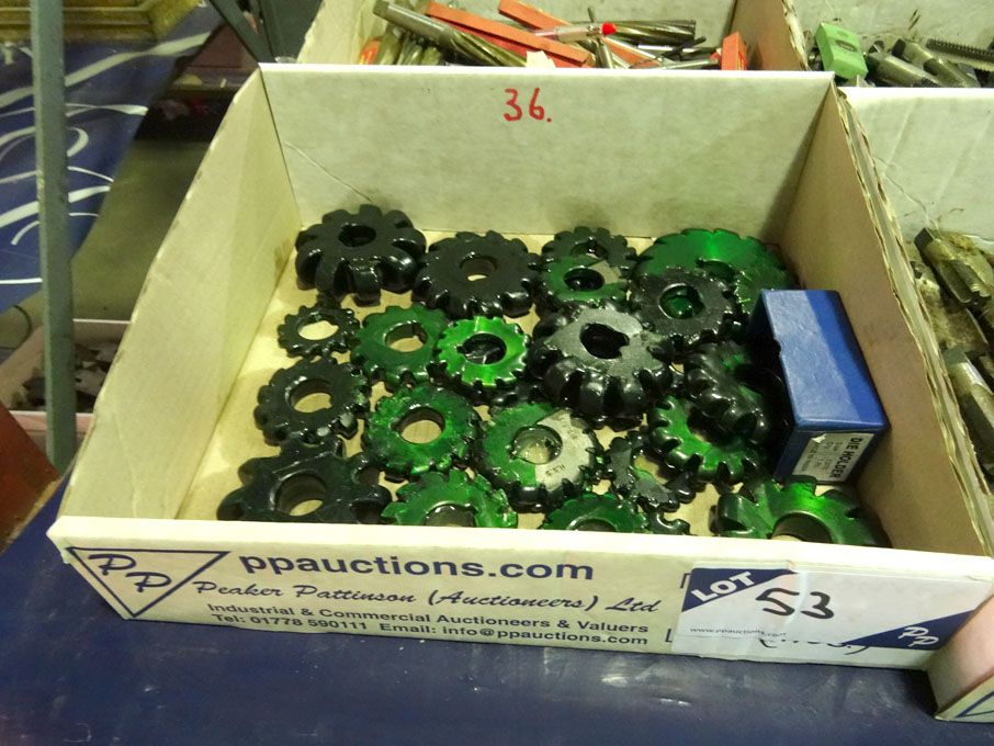 Qty HSS convex cutters - Lot located at: PP Salero...