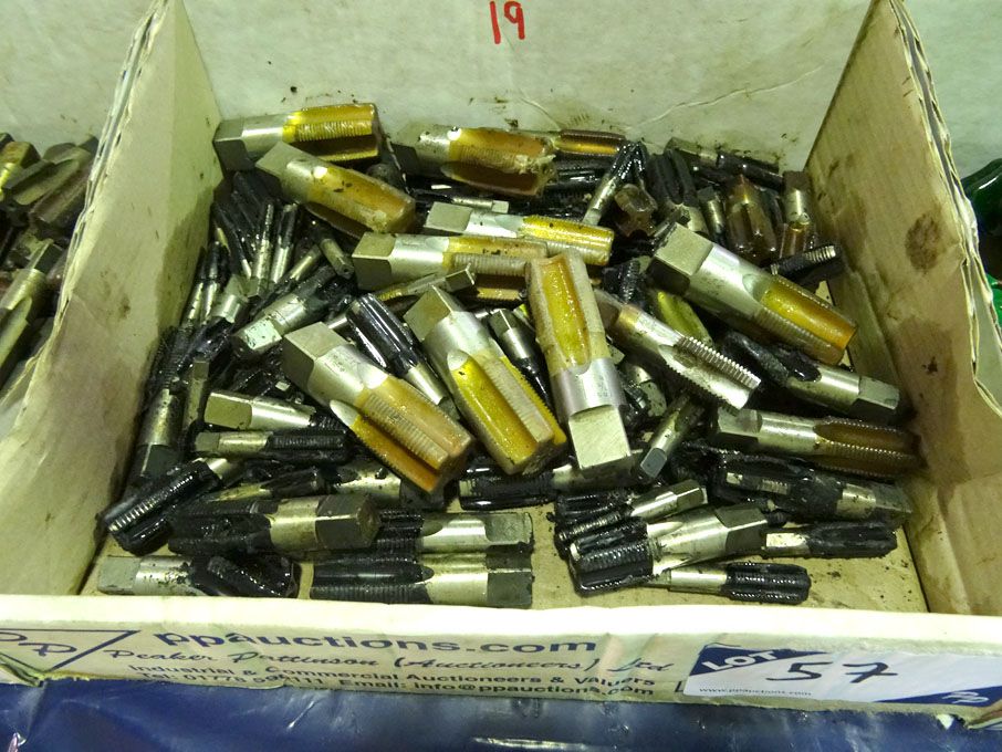 Qty HSS BSP taps to 7/8" approx (unused) - Lot loc...