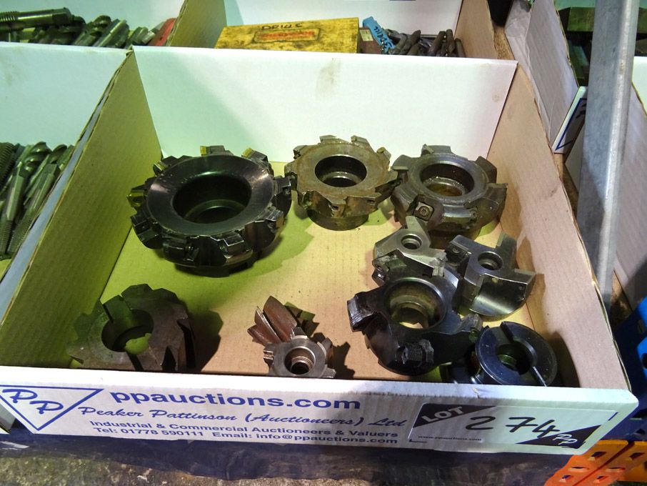 Qty Maydown etc tip milling cutters to 125mm (some...