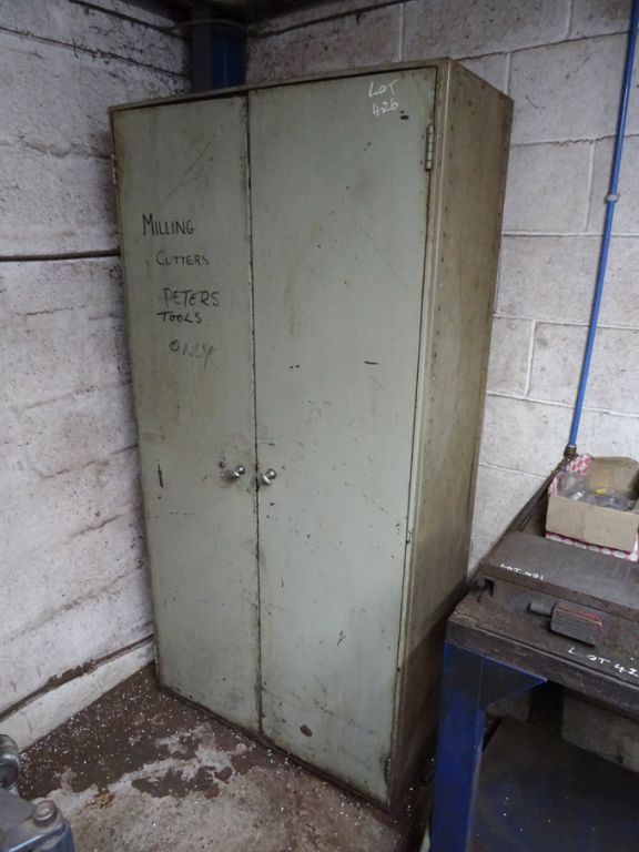 2 door metal storage cupboard, 900x480x1850mm