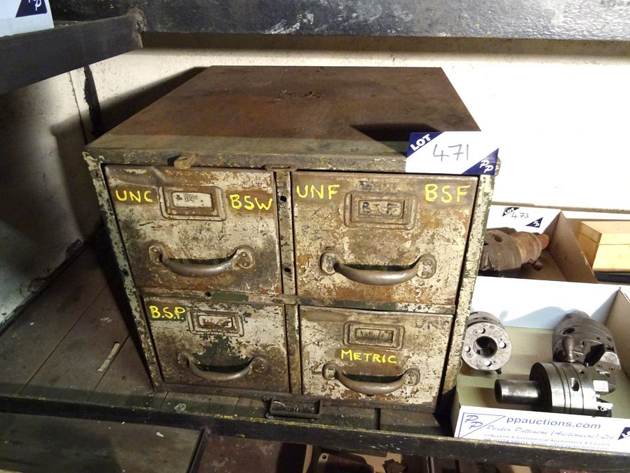 4 drawer cabinet with Qty UNC, BSW, UNF, BSF, BSP...