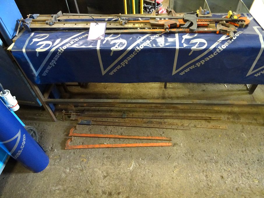 Record 36" sash clamps, various carver clamps etc