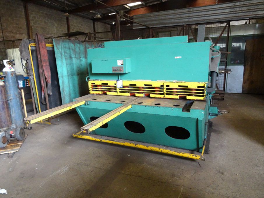 Pearson 6"x 3/8" hydraulic guillotine, back gauge...
