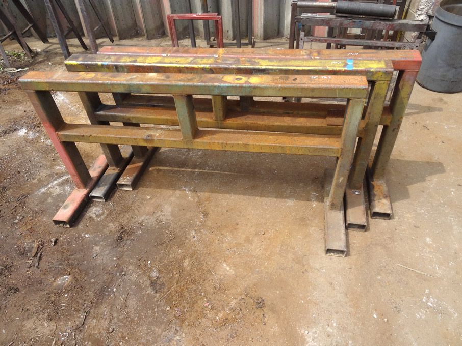AMEND: 3x heavy duty metal trestles, 1600x800mm ap...