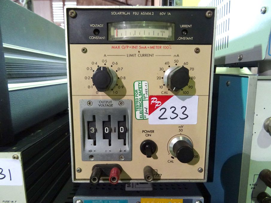 Solartron AS1414.2 power supply - Lot Located at:...