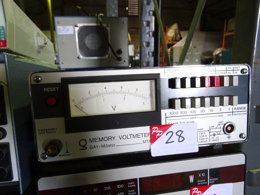 Gay Milano MTA memory voltmeter, 1000v, AC/DC - Lo...