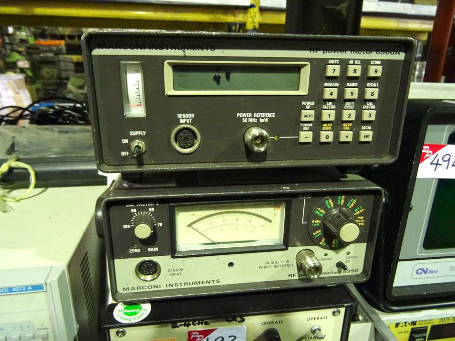 Marconi 6960A RF power meter & Marconi 6950 RF pow...