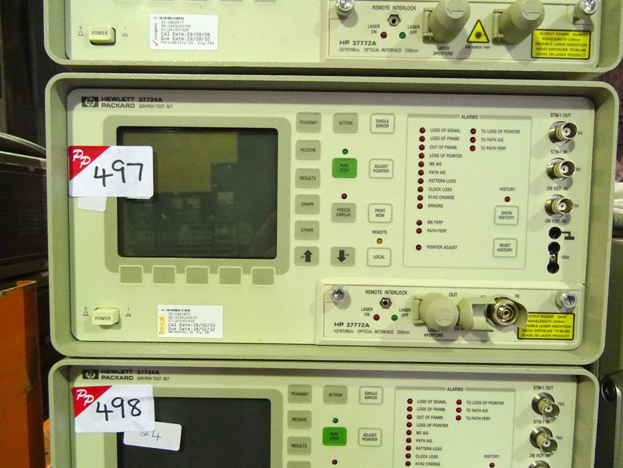 HP37724A SDH/PDH test set with HP37772A optical in...